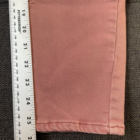 A.N.A  A New Approach Jeans High Rise Skinny Ankle Pink‎ Button Fly Women's Sz 6 - Picture 7 of 8